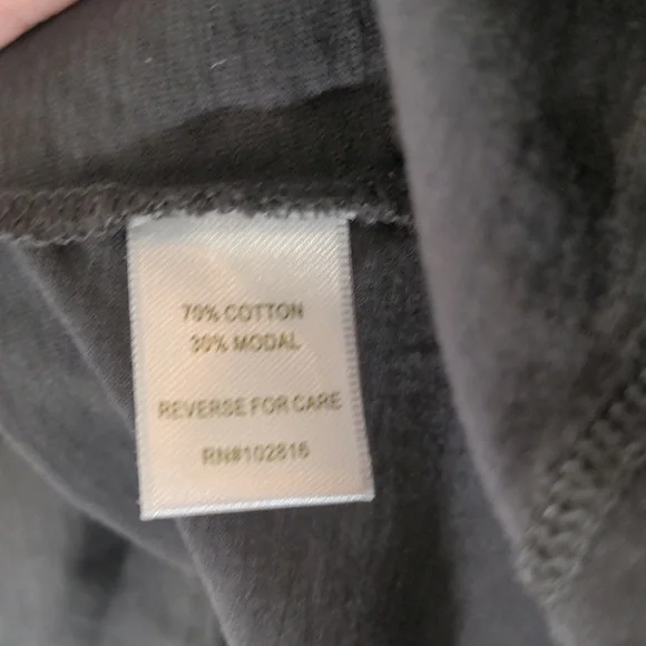 Garnet Hill Essential Short Elbow Sleeve Charcoal Gray Small - Picture 5 of 5